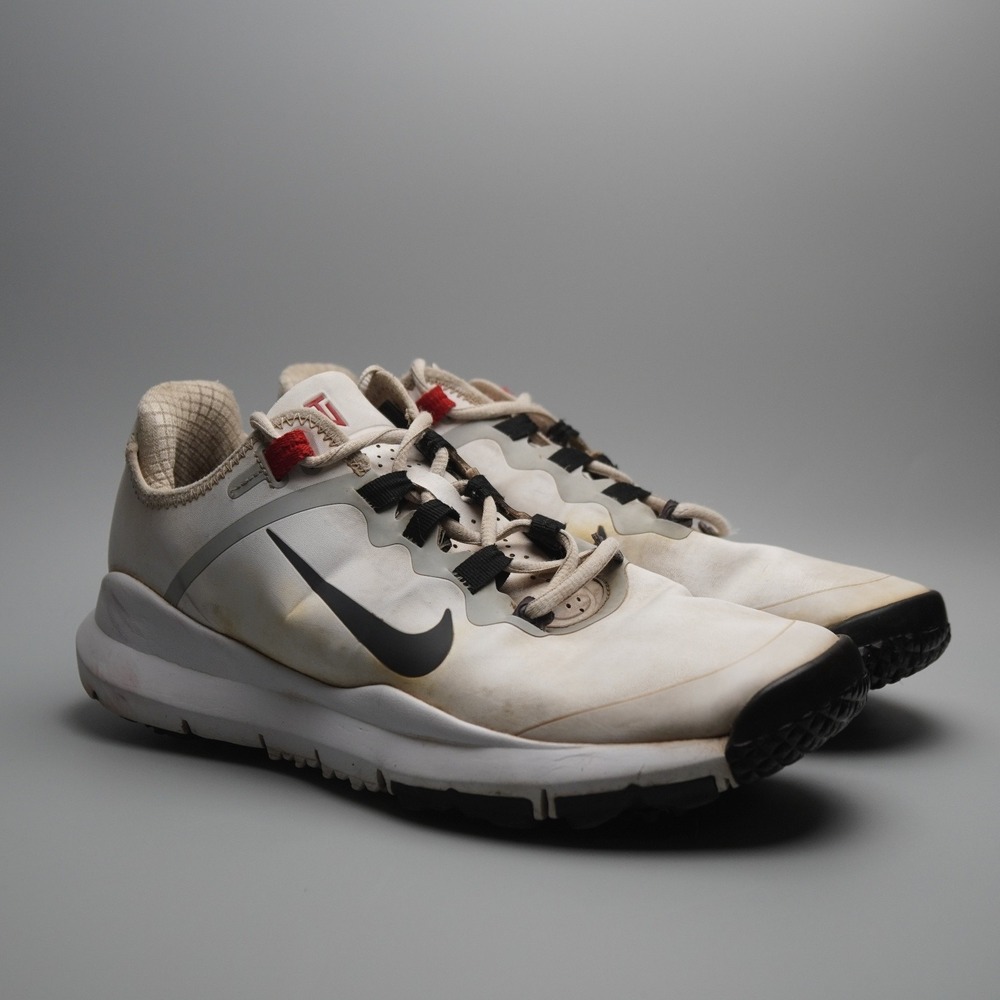 Nike Tiger Woods TW13 Mens Golf Shoes White‎ Red Black RARE 532622-100 Size 8.5